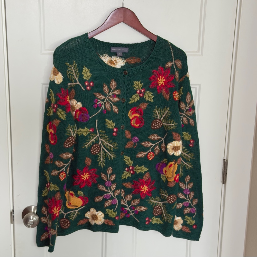 Northern Isles Botanical Cardigan